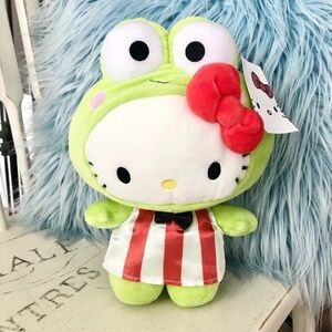 Hello Kitty,‎ In, Keroppi, Costume, Plush, 10", Stuffed Hello Kitty, Toy, NWT